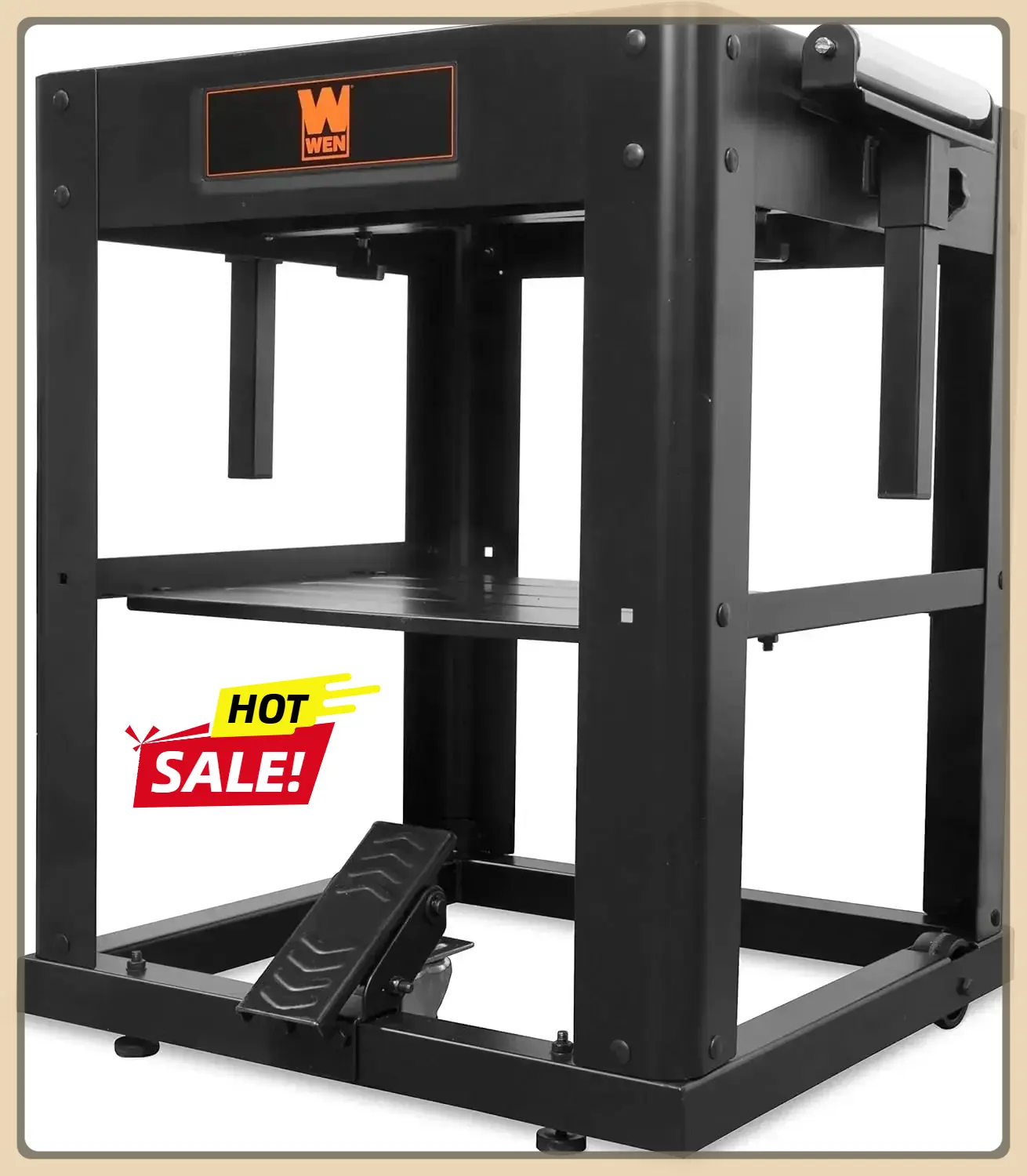 Multi-Purpose Rolling Planer woodworking, mini lathe machine with Extension Rollers and Miter Saw Tool Stand