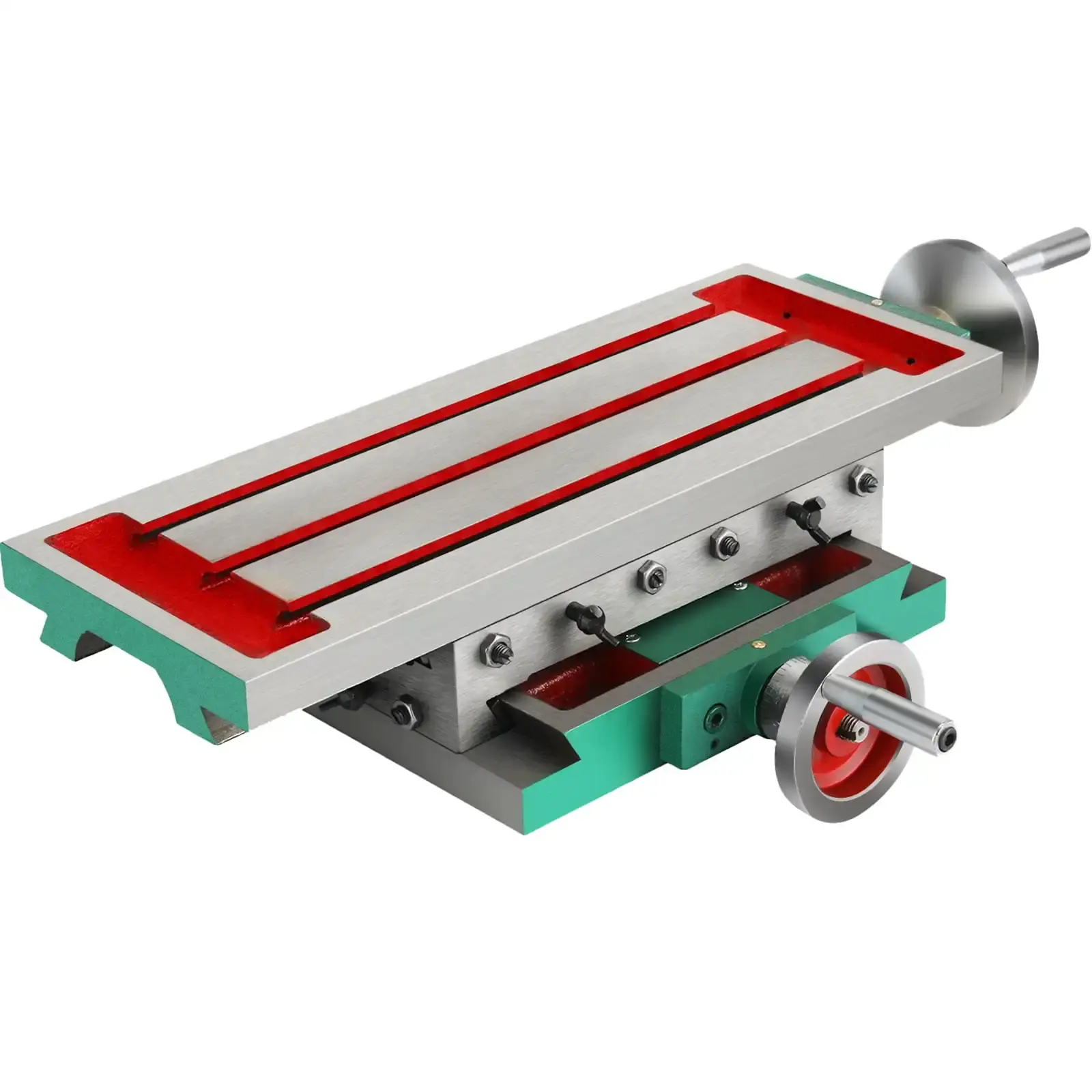 Milling Working Table 17.7 X 6.7 inch, Compound Milling Machine Work Table 2 Axis 4 Ways Move