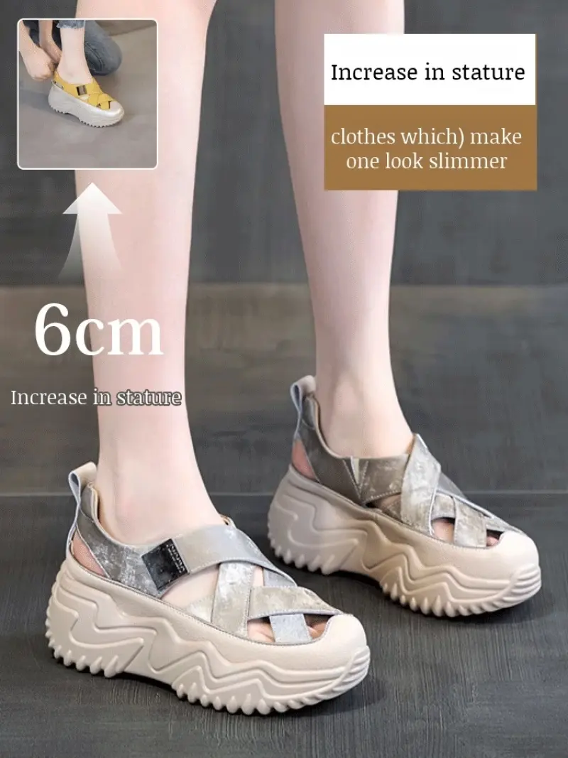 Summer Breathable Thick Bottom Sandals Casual Single Shoes Sandals Breathable Casual Single Shoes