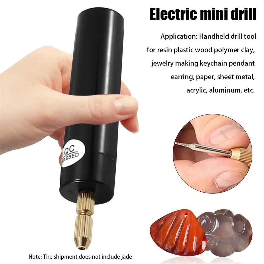Handheld Mini Electric Drill DIY Electric USB Electric Drill Tools for Epoxy Resin Jewelry Making Wood Craft Engraving Pen Tool