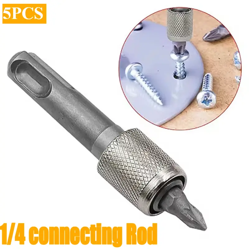 1pc Electric Hammer Conversion Connecting Rod Sleeve SDS Round Shank to Hexagon Converter Impact Drill Head Adapter Tool