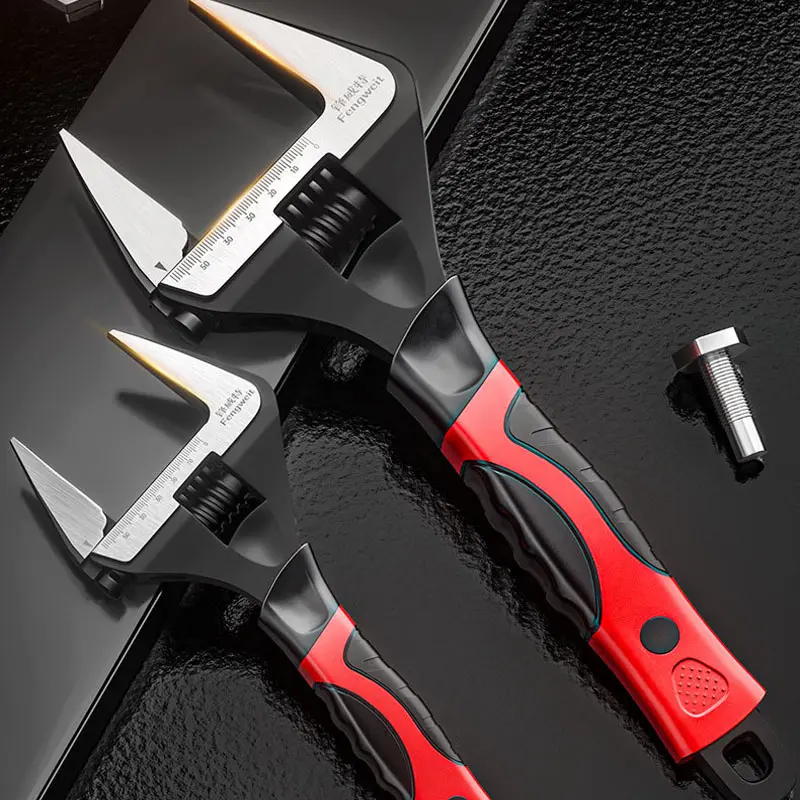 Adjustable Wrench Universal Spanner 6" 8" 10" 12" Multifunctional Professional Large Open End Adjustable Wrench Repair Tools