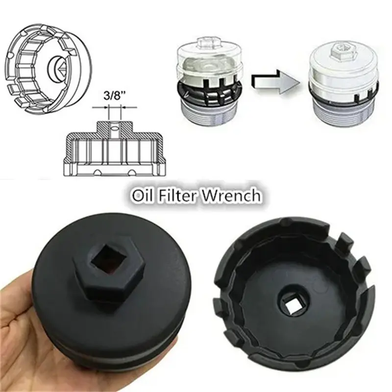1pc Professional Aluminum Alloy Oil Filter Wrench For Toyota Highlander RAV4 Lexus Oil Filter Removal Tool Car Repair Tools