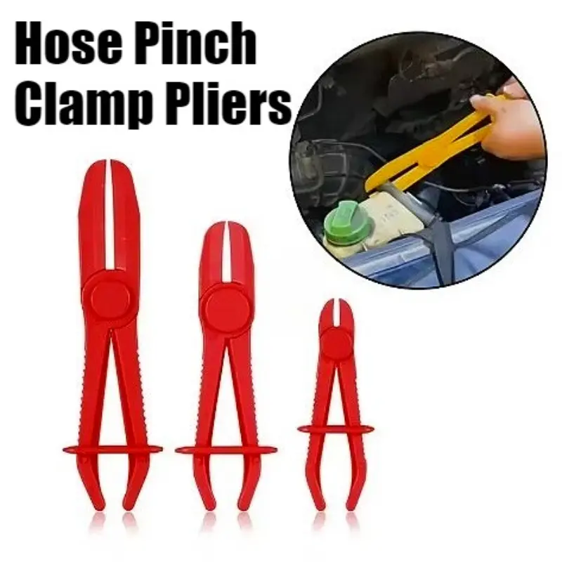 Hose Pinch Clamp Pliers, Pinch Pliers, Line Clamp Pliers Set For Flexible Hoses Fuel Hoses Gas Lines Brake Hoses