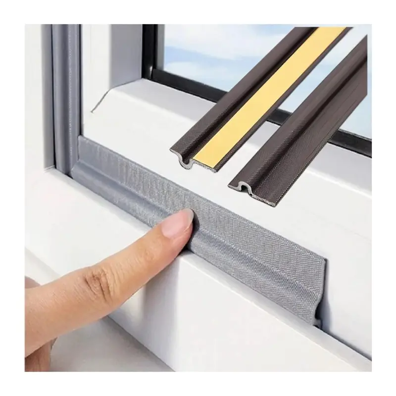 Door Windows Seal Strip Self Adhesive Waterproof Dustproof Sealing Tape Insect Noise Wind Stopper Weather Stripping