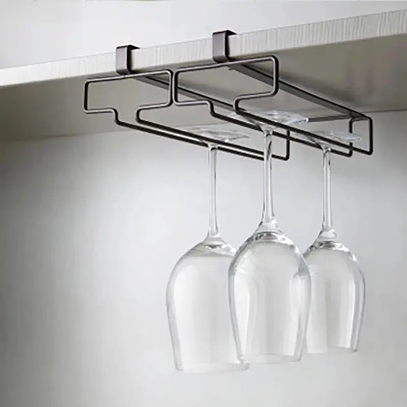 Japanese Ambry Cup Holder Without Perforation Upside Down Waterlogging Glass Cup Holder Hanging Wine Cup Storage