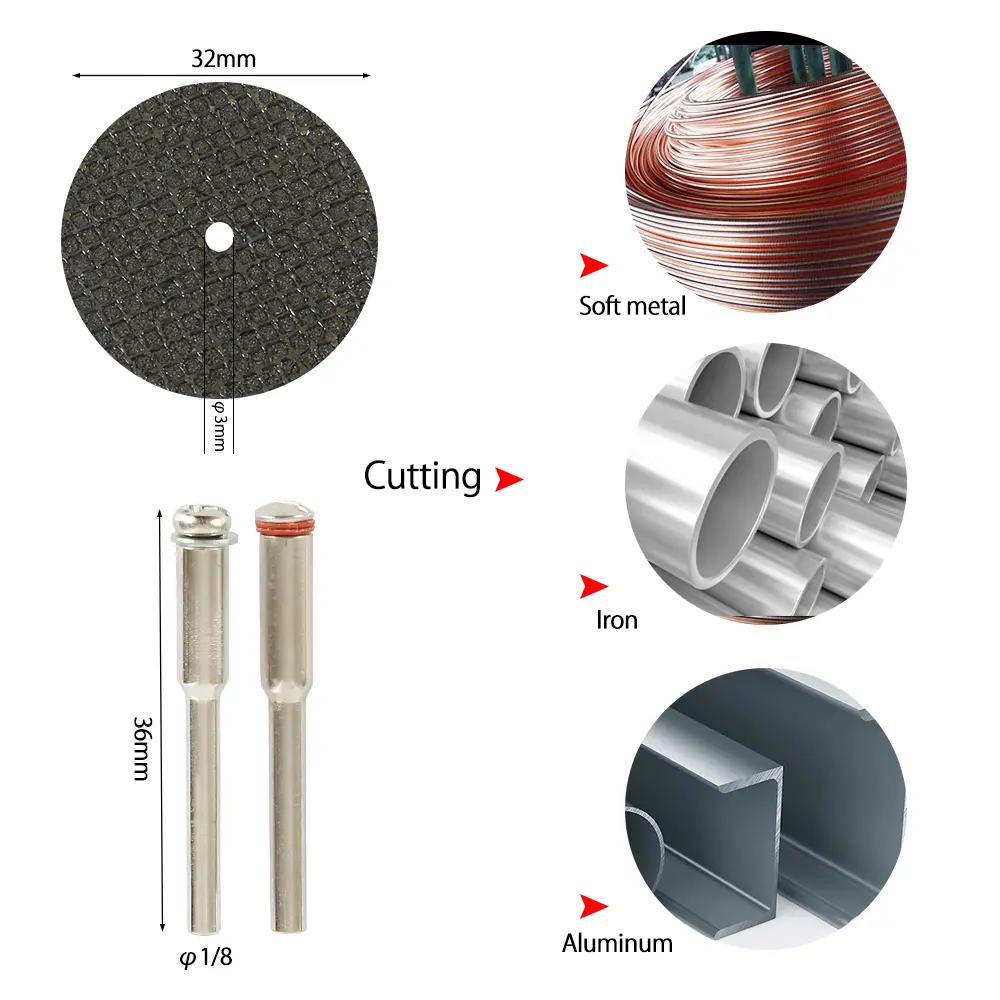 Diamond Cutting Discs Metal Saw Blade Set HSS Mini Circular Saw Blade For  Rotary Tools Resin Cut-Off Wheels Diamond