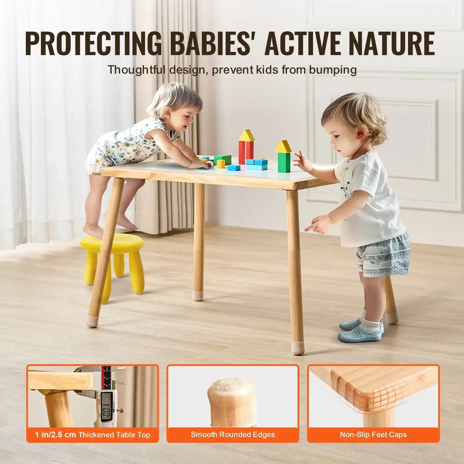 Sensory Table for Toddlers Kids Activity Table with Double-Sided Tabletop