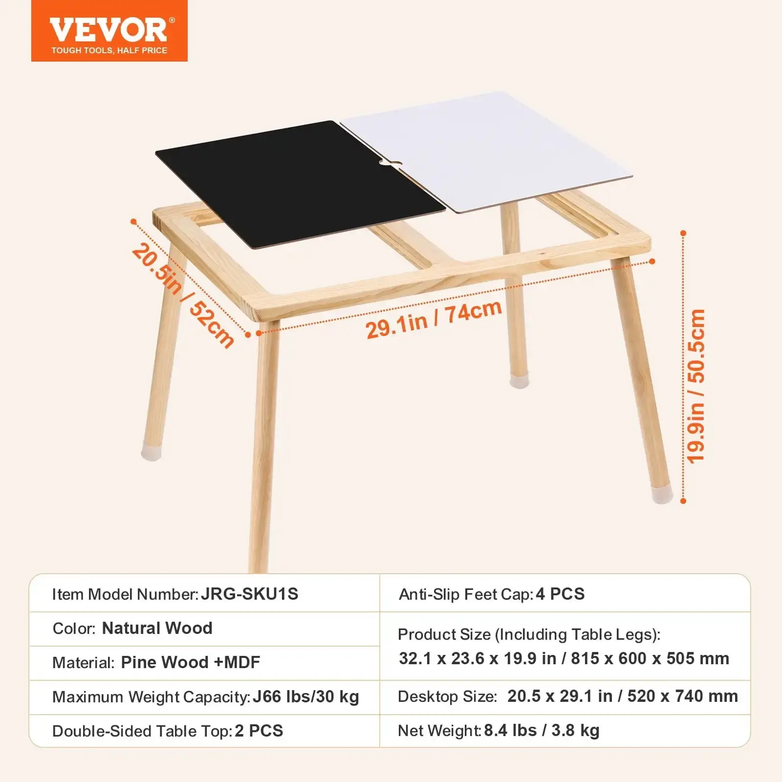 Sensory Table for Toddlers Kids Activity Table with Double-Sided Tabletop