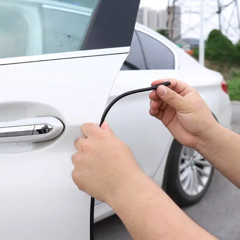 5m/10m U Type Universal Car Door Protection Edge Guards Trim Styling Moulding Strip Rubber Scratch Protector For Car Auto