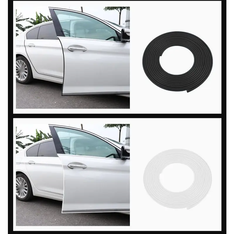 5m/10m U Type Universal Car Door Protection Edge Guards Trim Styling Moulding Strip Rubber Scratch Protector For Car Auto