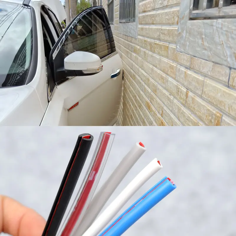 5m/10m U Type Universal Car Door Protection Edge Guards Trim Styling Moulding Strip Rubber Scratch Protector For Car Auto