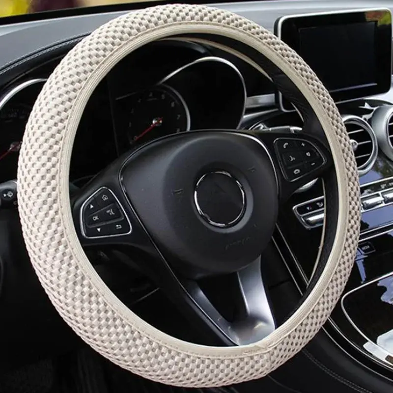 1Pcs/2Pcs 37-39cm universal steering wheel cover wear-resistant anti-skid gear cover handbrake cover auto parts