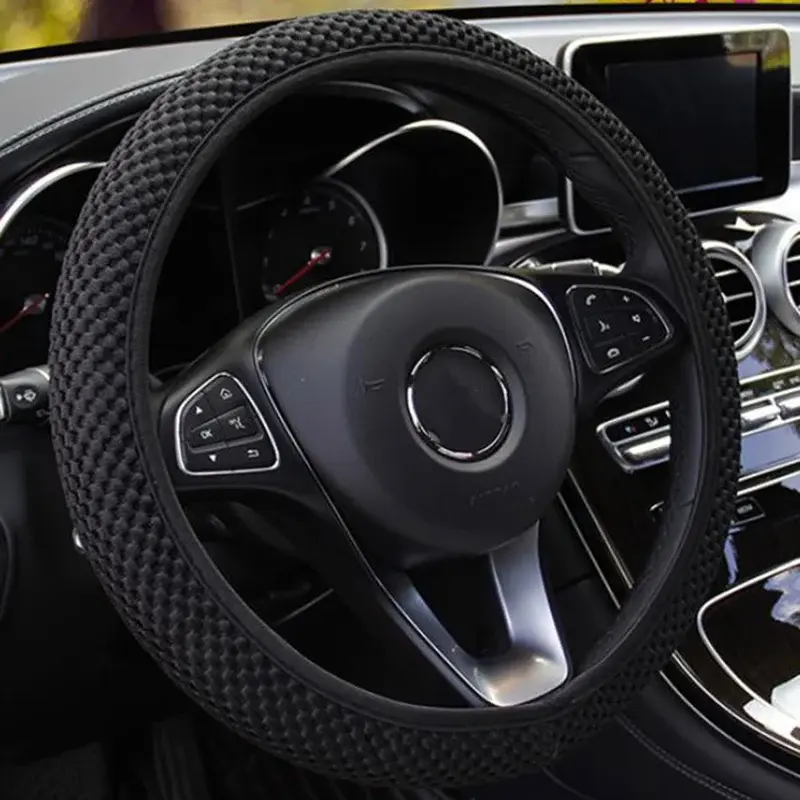 1Pcs/2Pcs 37-39cm universal steering wheel cover wear-resistant anti-skid gear cover handbrake cover auto parts