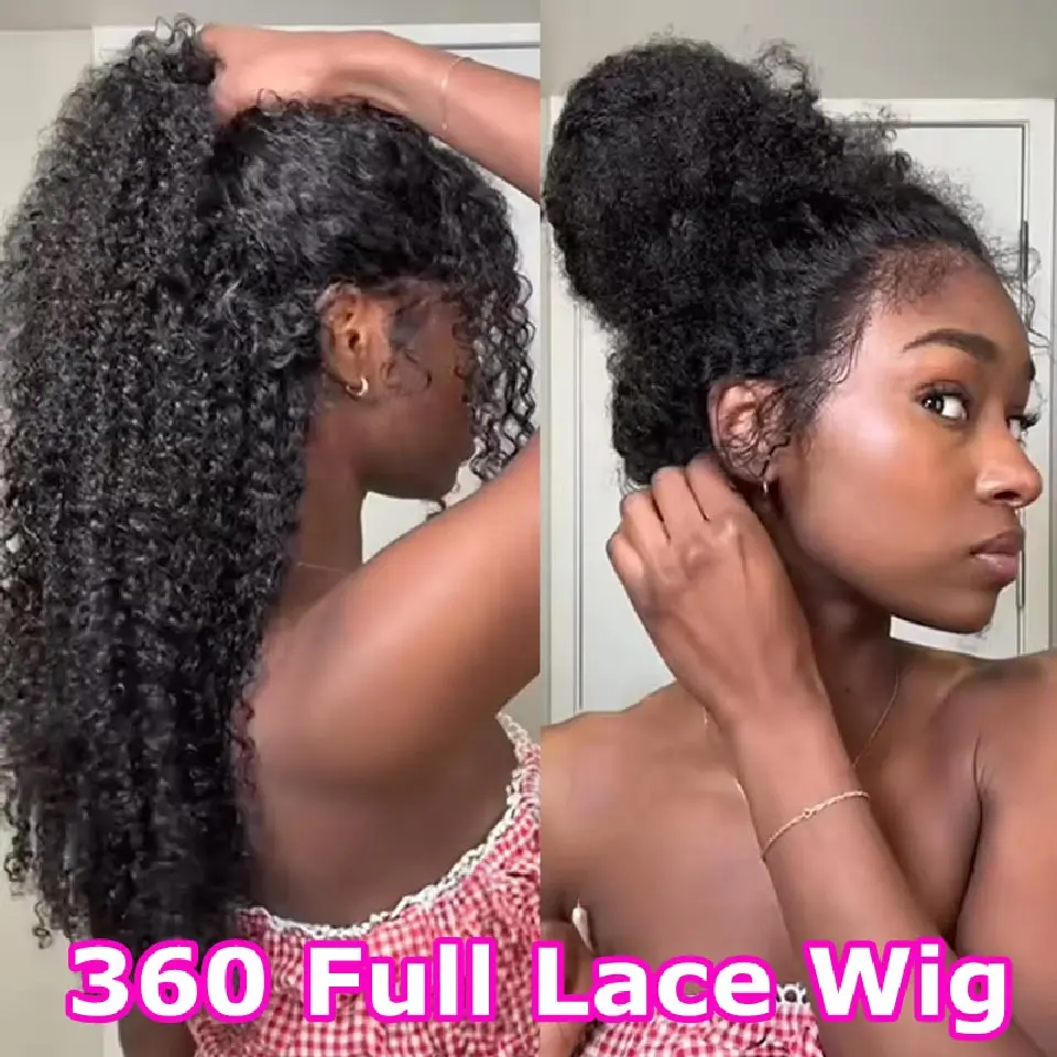 30 Inch Deep Wave Frontal Wigs Human Hair For Women 250% Density Curly Human Hair Wigs 360 HD Full Lace Front Water Wave Wigs
