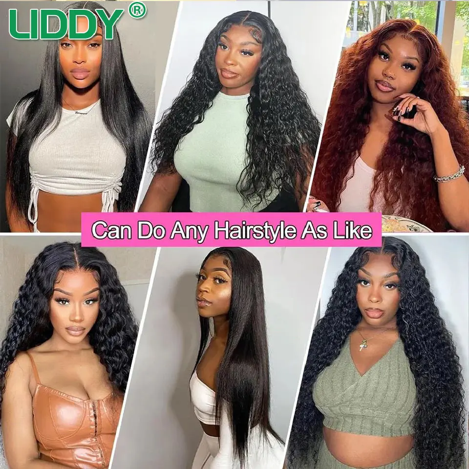 5x5 Glueless Wig Human Hair Ready to Wear HD Transparent Water Wave Human Hair Wig Pre Plucked Curly Human Hair Wigs On Sale