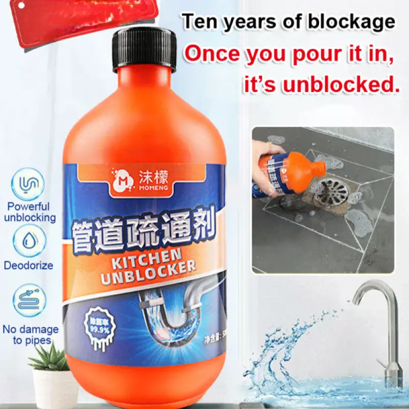 Pipe Unclogger Toilet Clogging DeodorizerFoam Lemon Dissolver Kitchen Drain Unblocker Sink Drain Cleaner Kitchen Toilet Pipeline