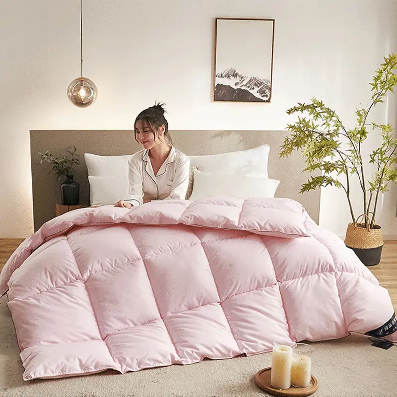 거위털 이불 3D Bread Down Duvet Quilt Luxury Duvet Soft Goose Down Duvet Quilt Comforter Duvet Skin-friendly Cotton Fabric Warm Quilt