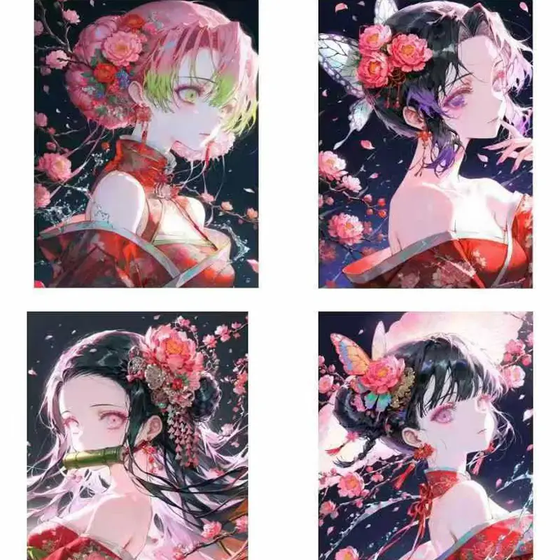 2025 New Demon Slayer Bu Ding Culture Collection Card 10*15cm Size Wholesale Cute Anime Character Hobbies Gift For Fans