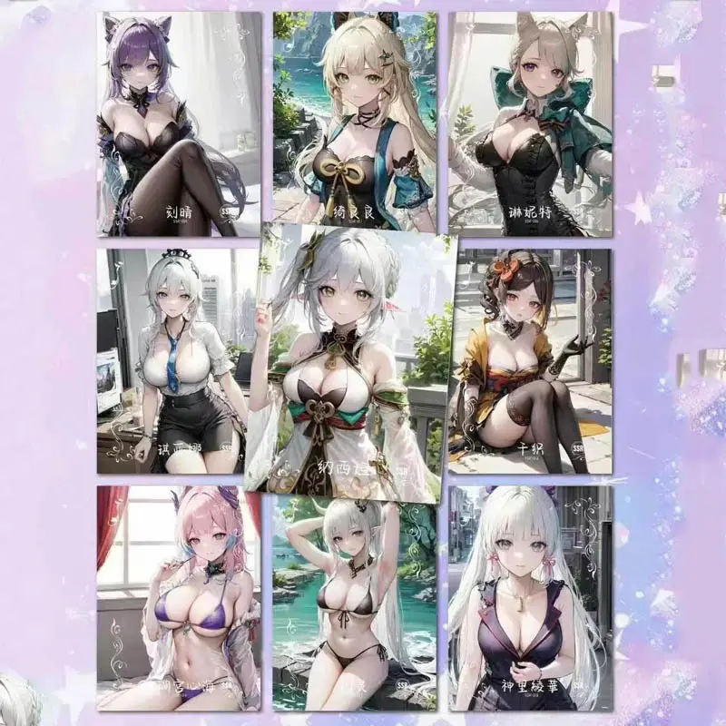 Goddesses Story Booster Box Collection Card Time And Space Weaving Theme Series Female Character Card Playing Cards Tables Games