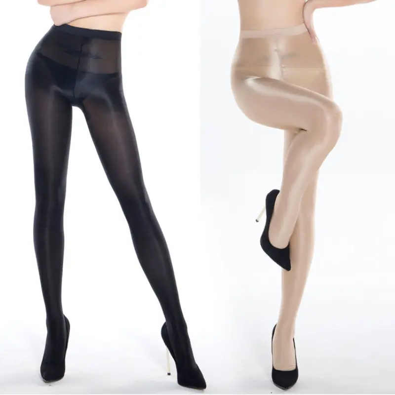 70D Ladies' Shiny Stockings Sexy Leggings Shiny Oil Satin Tights Underwear Dance Singer Reflective Stockings DS Nightclub