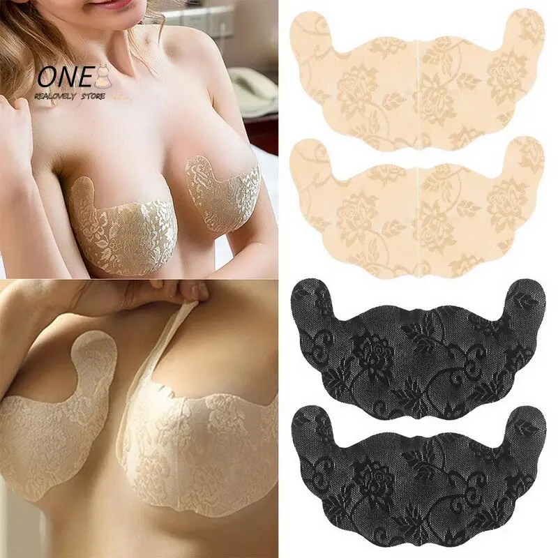 Silicone Push Up Bra Self Adhesive Strapless Invisible Bra Adhesive Breast Pasty Nu Bra Chest Paste Invisible Bra Nipple Pads