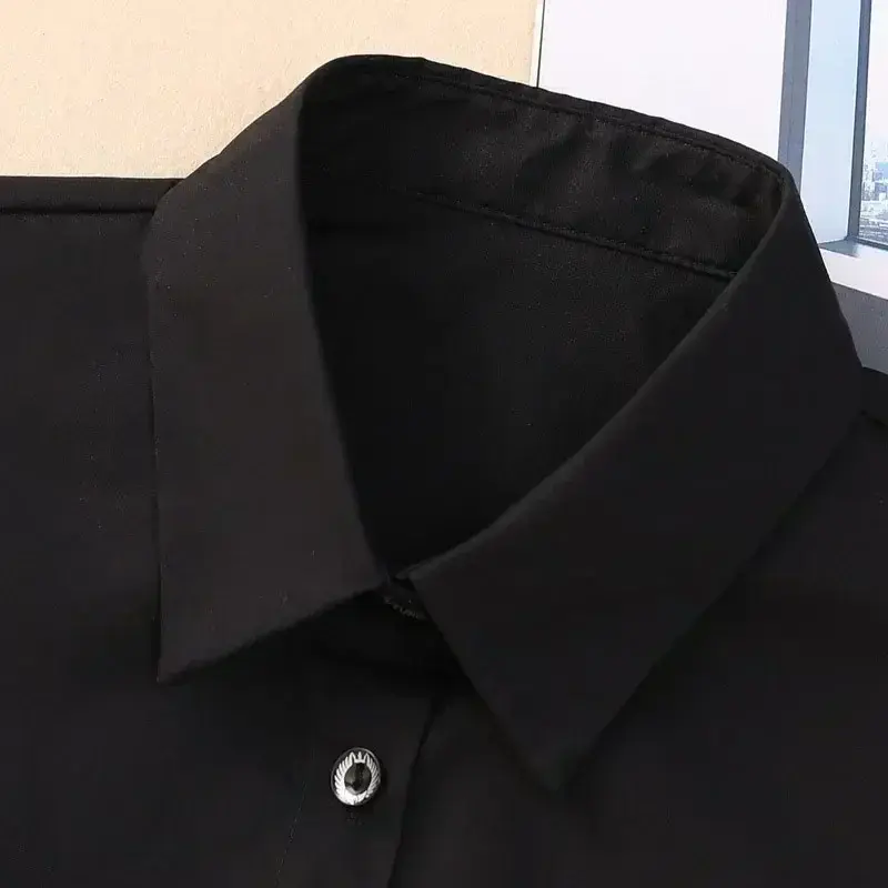 Women Cotton Lace Fake Collar Blouse Vintage Solid Detachable Shirt Collar False Lapel Blouse Top Women Clothes Accessories