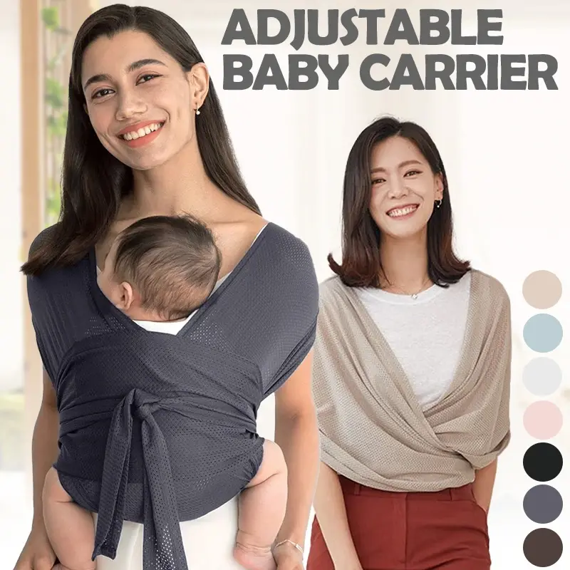 Baby Sling Wrap Infant Newborn Adjustable Stretchy Carrier Belt Portable Breathable Toddler Multifunctional Travel Supplies