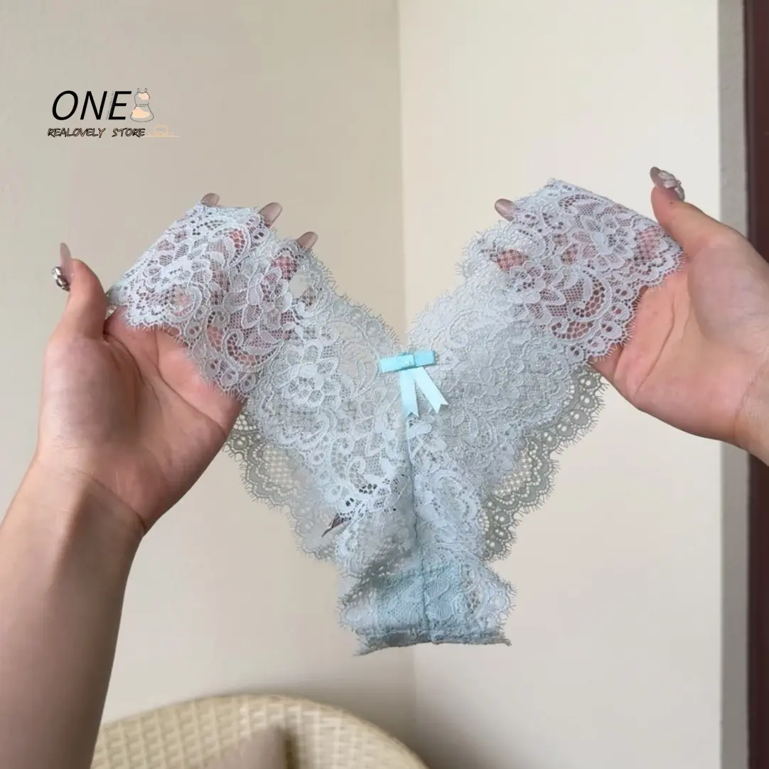 Lace Thong Women Panties Transparent Underwear Briefs Underwear Female Breathable Lingerie Temptation Embroidery Intimates