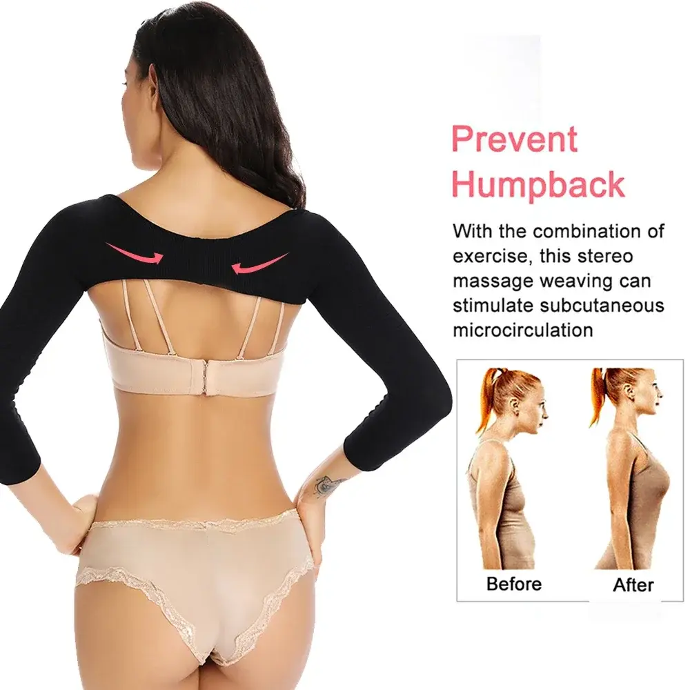 Arm-Shaper Shapewear-Sleeves Posture-Corrector Back-Support Shoulder Slimmer Compression