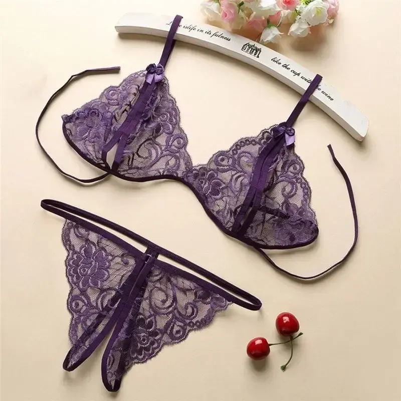 Hot Sexy Lingerie Women Lace Underwear Porn Roleplay Clothes Erotic Maid Cosplay Costume Pornostar Lingerie Sexy 2Piece Set