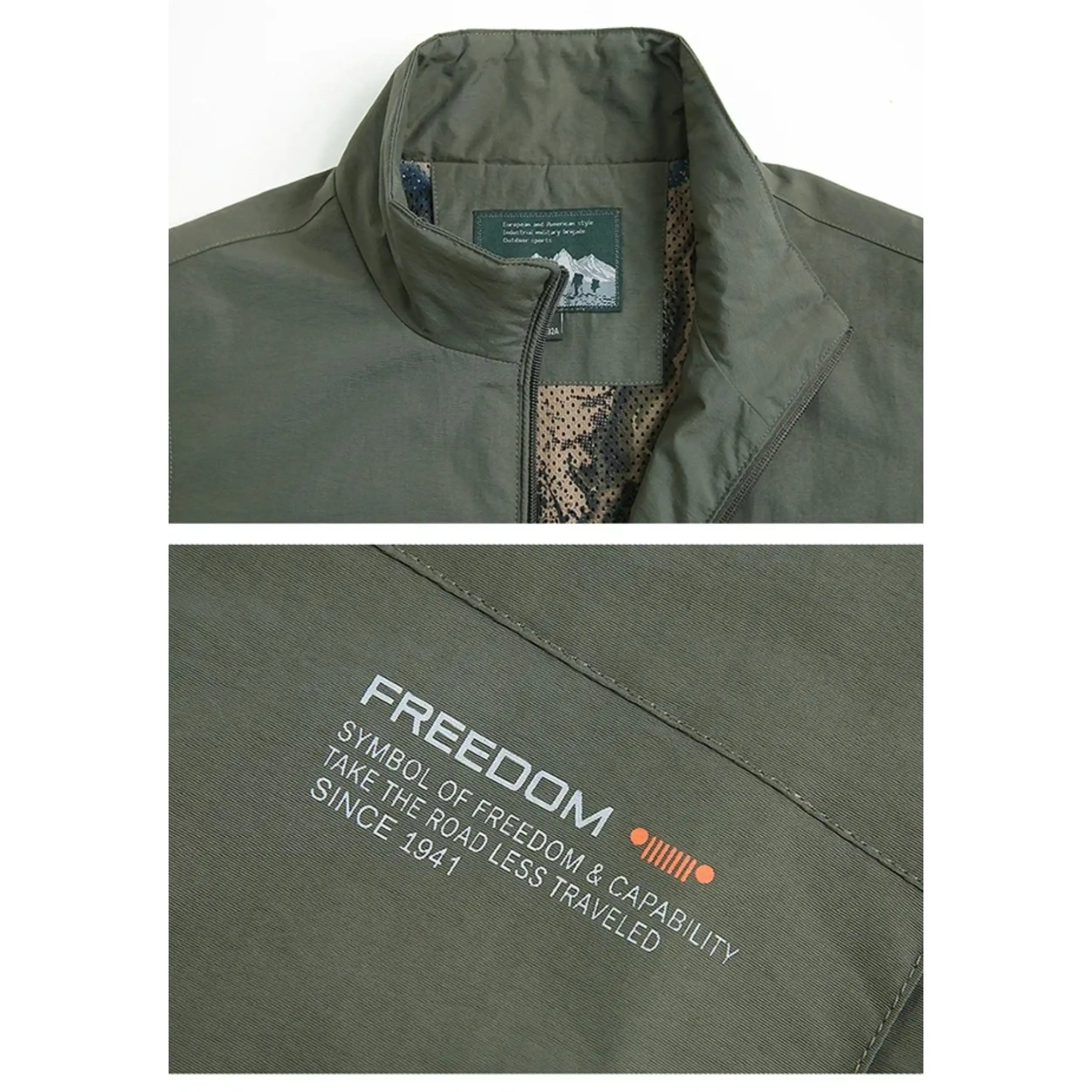 Men's Windproof Cardigan Coats Spring Fishing Stand-up Collar Multi-pocket Sleeveless Jacket Hunting Thermal Vest Clothing