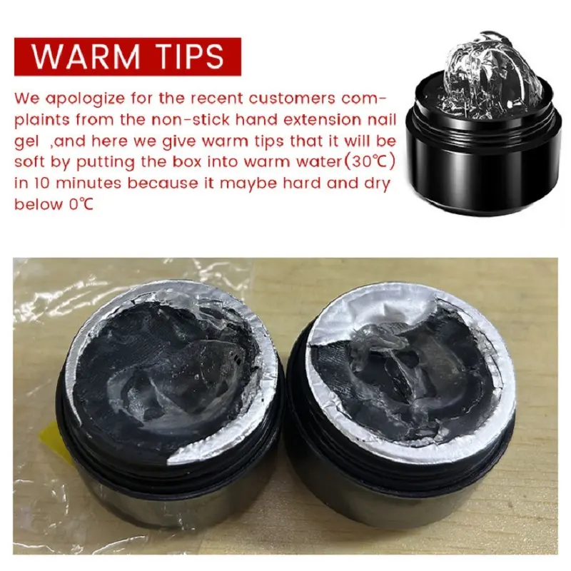 BORN PRETTY 3D Carving Gel Polish Non Stick Hand Solid Extension Nail 15ml For Fake Nails Extend Clear Nude Vernis Acrylic Gel