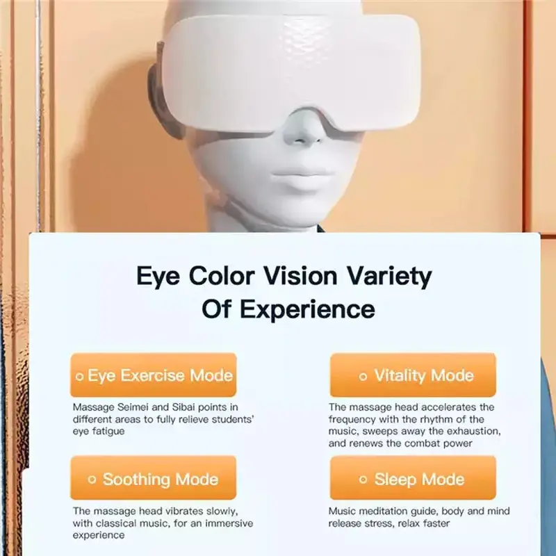 Nano Steam Smart Eyes Massager Eye Care Heating Bluetooth Music To Relieve Fatigue And Dark Circles Under The Eyes