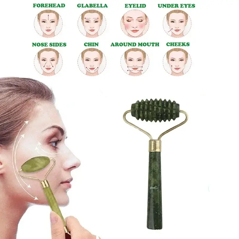 Guasha Beautiful Massage Jade Scraping Massage Scraper Face Massager Acupuncture Gua Sha Eye Face Board SPA Massage Tool