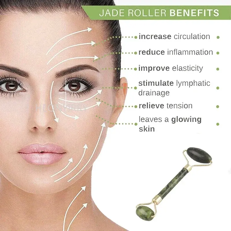 Guasha Beautiful Massage Jade Scraping Massage Scraper Face Massager Acupuncture Gua Sha Eye Face Board SPA Massage Tool