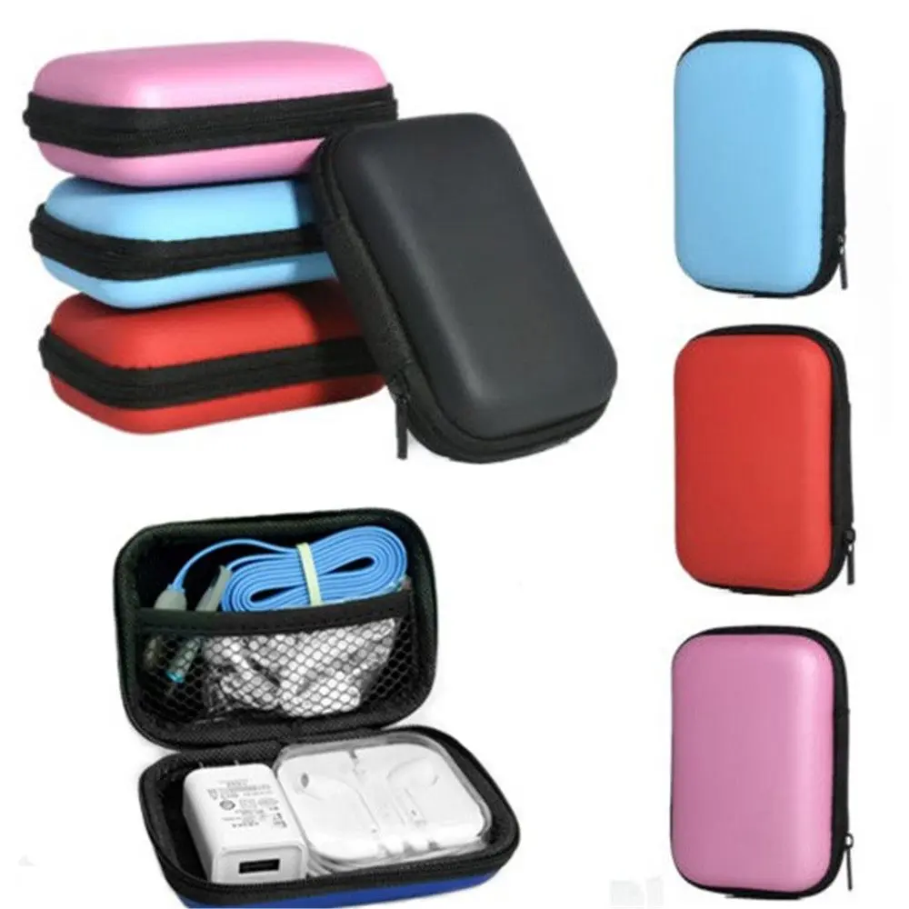 2.5" HDD Carry Case External Drive Protector Cover Zipper Pouch HDD Bag EVA Storage Box Hard Disk Case