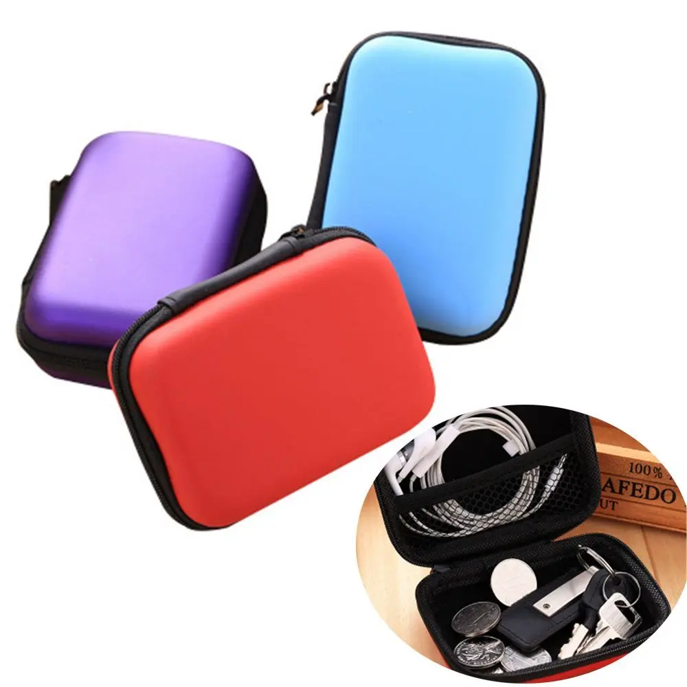 2.5" HDD Carry Case External Drive Protector Cover Zipper Pouch HDD Bag EVA Storage Box Hard Disk Case