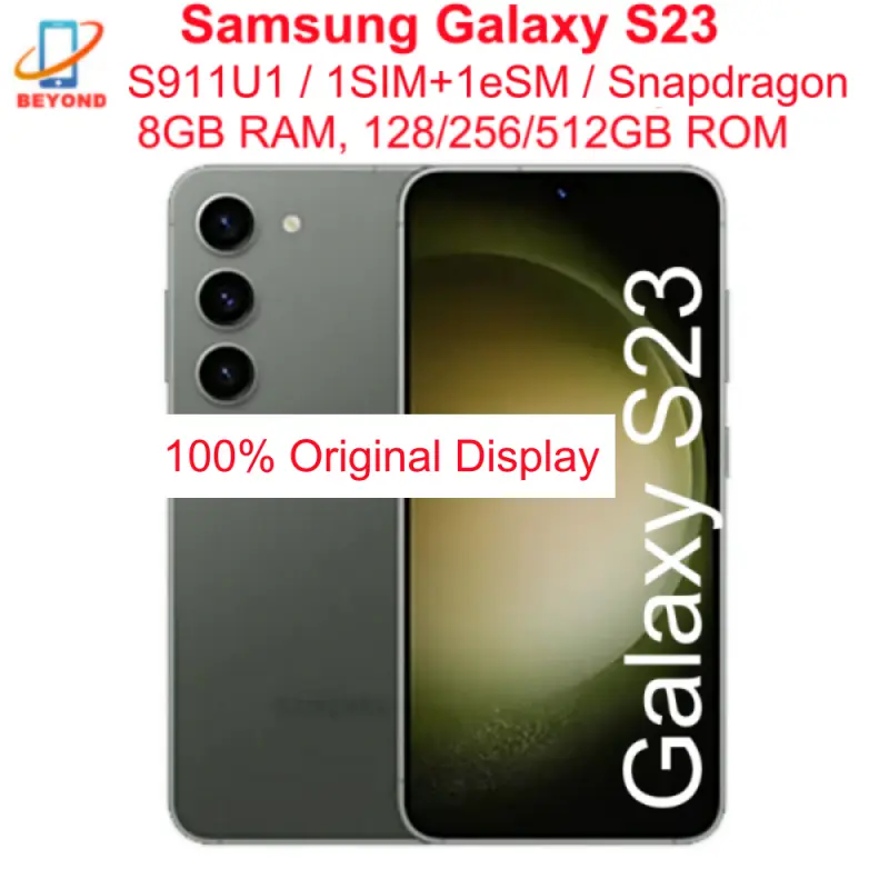 Samsung Galaxy S23 5G S911U1 6.1" AMOLED ROM 128/256/512GB RAM 8GB Snapdragon NFC Octa Core Original Android Cell Phone