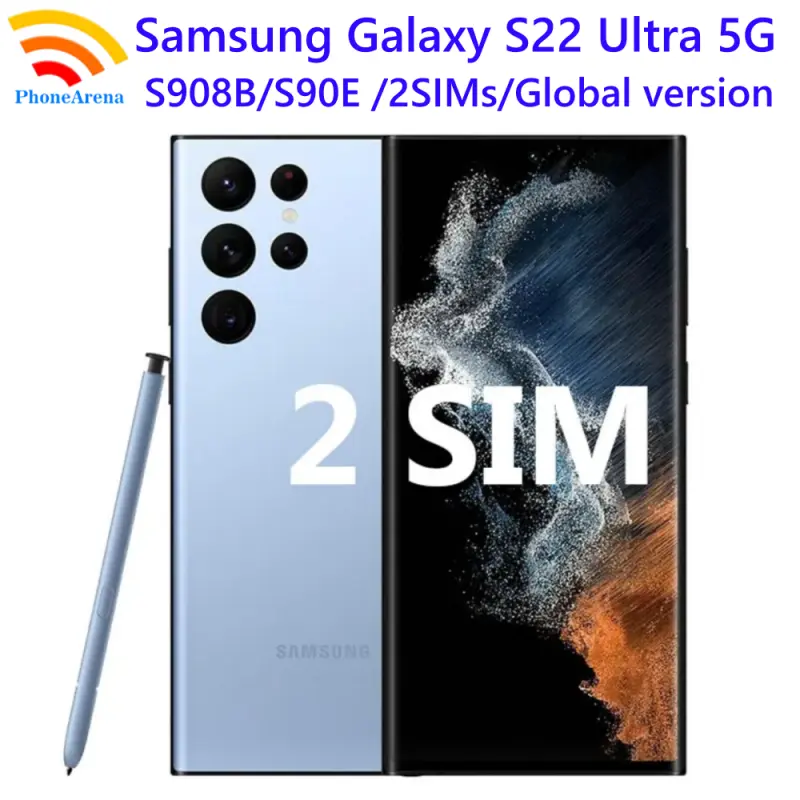 Samsung Galaxy S22 Ultra 5G Global Version Dual Sim/ 2 SIMs RAM 8/12GB 128/256/512GB ROM 6.8" AMOLED NFC SPen Snapdragon Phone