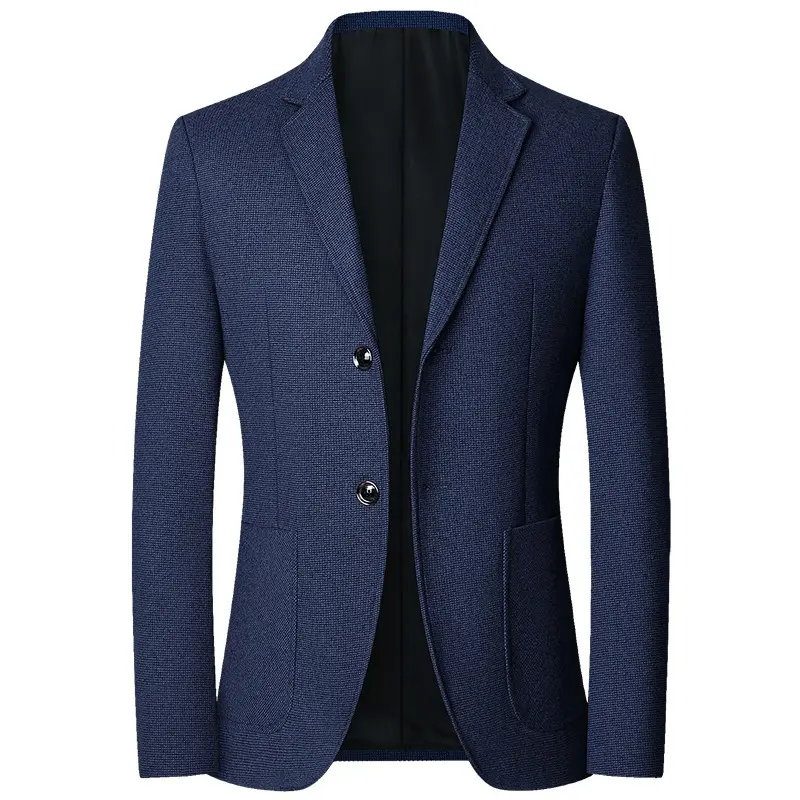 Spring Autumn Smart Casual Blazers Men Fashion Slim Fit Suit Jackets Solid Color Turn Down Collar Mens Blazer Outerwear Coats