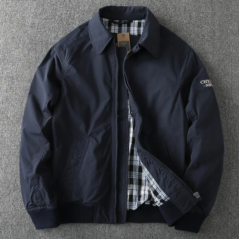 Spring Casual Solid Fashion Slim Bomber Jacket Men Overcoat Baseball Jackets Male Autumn Business Classics Outwear Coats