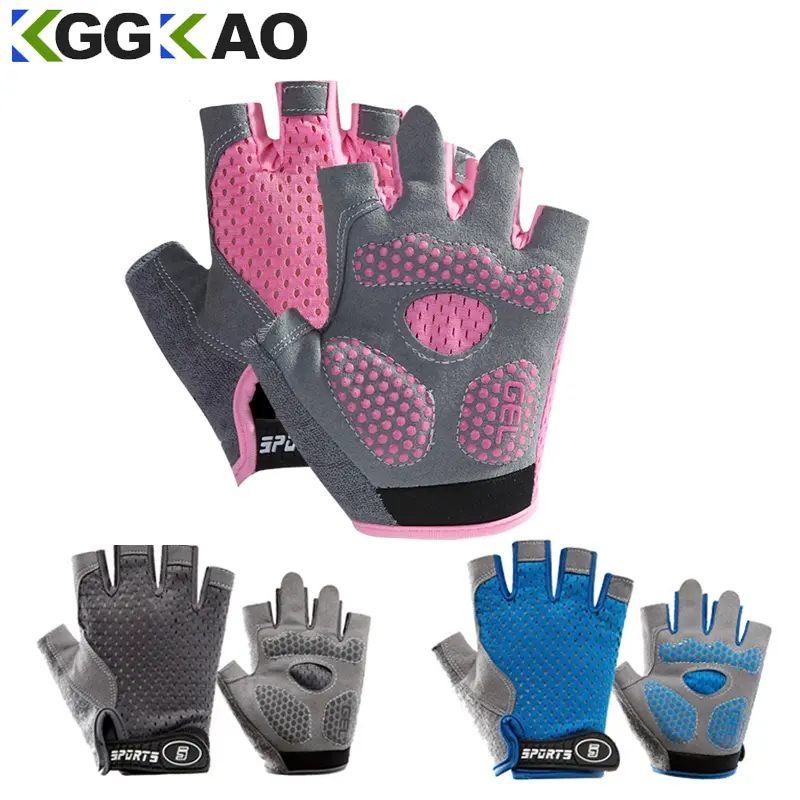 1Pair Kids Half Finger Gloves Sport Gloves Breathable Non-Slip Gel Gloves for Children Cycling Riding Biking Outdoor Sports