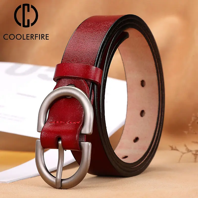 Belts for Women Genuine Leather Cowskin High Quality Fashion Belt Jeans Woman Belts for Dress Luxury Brand Women's Belt LD032-1