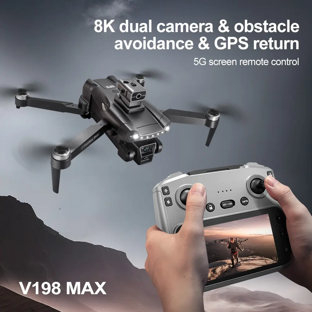 XIAOMI MIJIA V198 MAX GPS Drone New with 8k professional HD camera  WiFi/5G Brushless Foldable Quadcopter remote control Drone