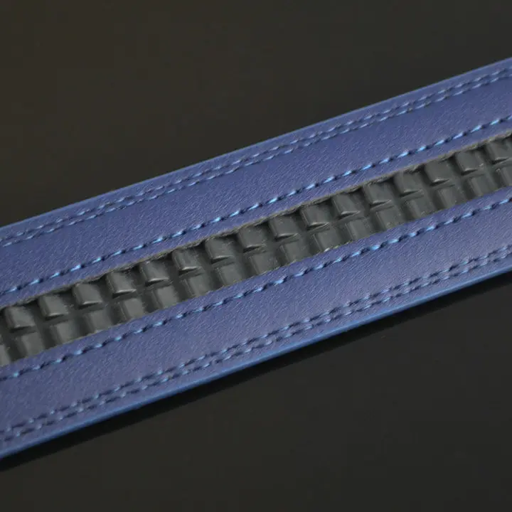 3.5cm Width Genuine Leather Man's Belt Strap Fashionable Designer Leather Belt Men Blue Belt No With Buckle CE3196