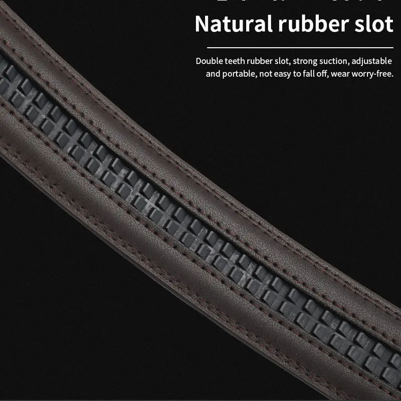 New men's belt automatic buckle pants belt cowhide automatic buckle formal business men's belt with suit belt