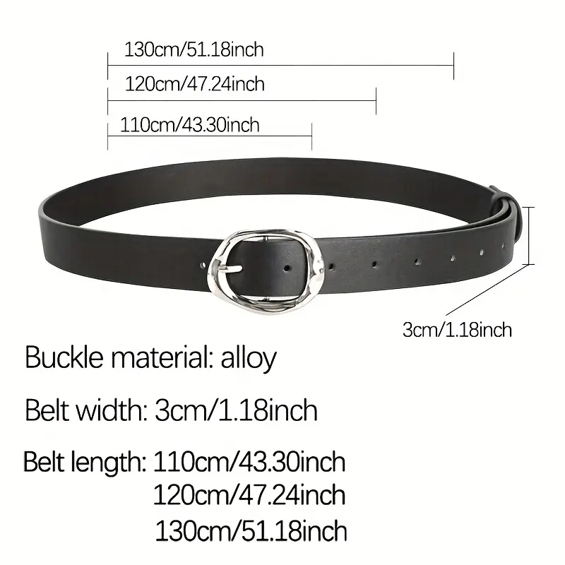 New Luxury Women's Belt Fashion Casual Classic Silvery Buckle Belts Plus Size - Pair with Jeans, Pants, Dress, For Ideal Gifts