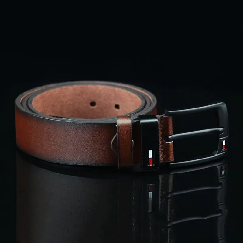 Belt for Men 2024 Famous Luxury Brand Design PU Leather Classical Alloy Pins Buckle Waist Belts Punk for Jeans Leisure Waistband