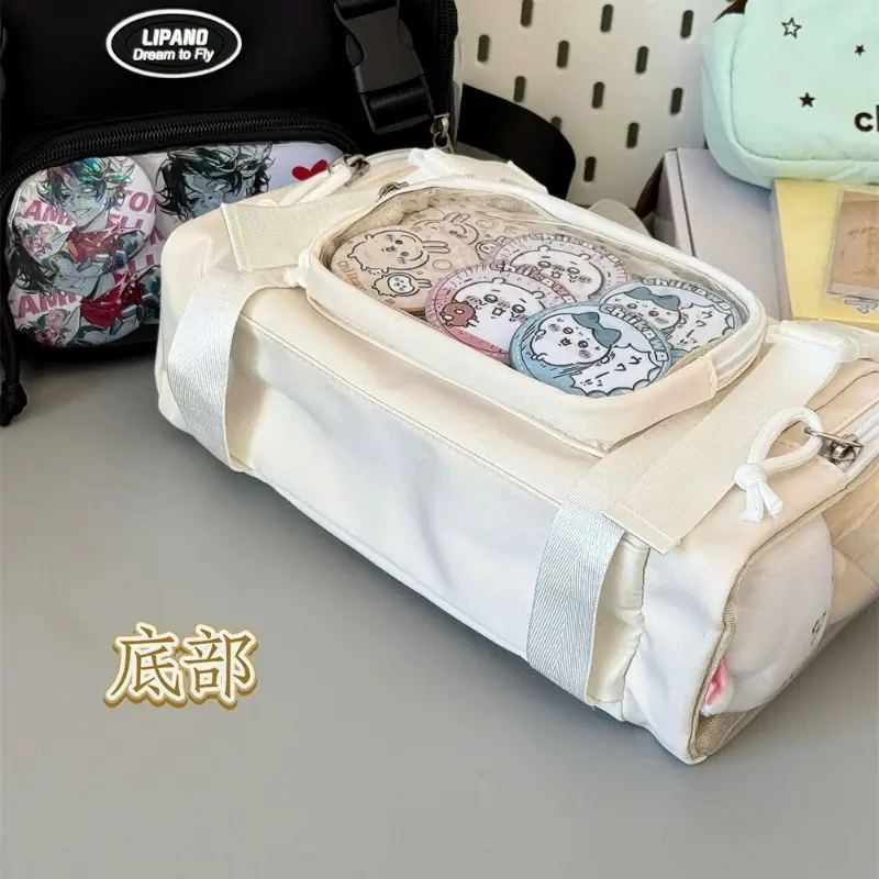 Japanese Harajuku Niche Design Transparent Y2K Ulzzang Ita Bag 10cm Dolls Bag Light Mobile Phone Bag Student Crossbody Bag